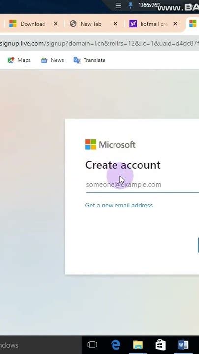 How To Create Hotmail Account Youtube