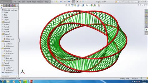 Solidworks Tutorial Sweep And Curve Pattern YouTube