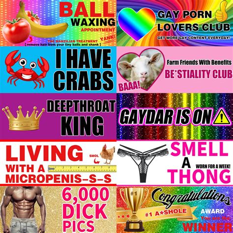 Amazon Prejoy PCS Funny Prank Magnet Bumper Sticker Rainbow Gay Pride Adults Pranks