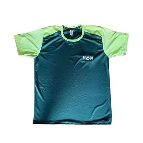 Men Green Promotional And Corporate Half Sleeves Round Neck T Shirt Size