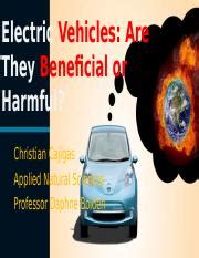 Snhu Pptx Electric Vehicles Are They Beneficial Or Harmful