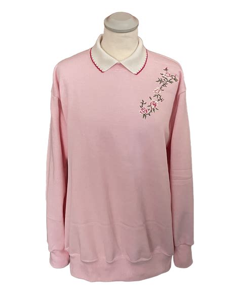 Rambling Rose On Soft Pink Ramblers Clothing