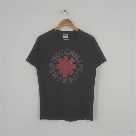 Vintage Hot Chili Peppers Red American Rock Band Tshirt Etsy