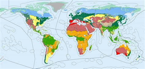 6 Biomes Of The World Map Map