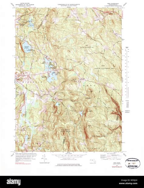 Massachusetts Usgs Historical Topo Map Ma Peru