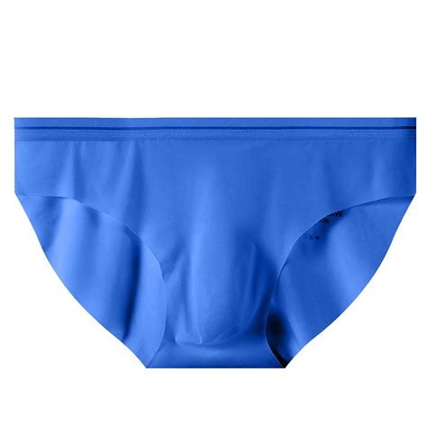 Kpoplk Men S Briefs Low Rise Wide Waistband Bikini Soft Underwear Blue M Walmart