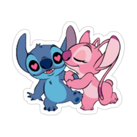 Stitch And Angel Sticker For Sale By KbeeStrickland Pegatinas