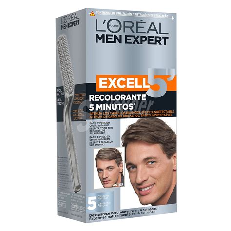 L Oréal Men Expert Tinte Recolorante Excell 5 min Nº 5 Castaño Natural