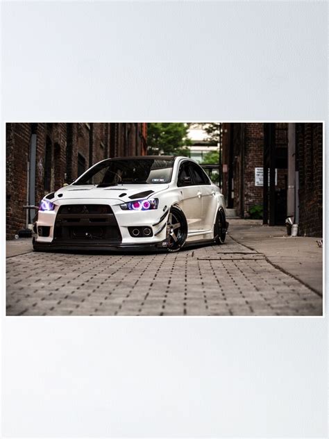 White Ninja Evox Poster For Sale By Mikekuhnracing Redbubble