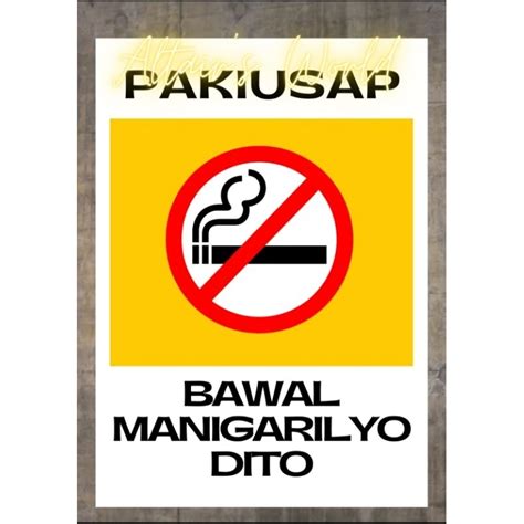 Please Respect Non Smokers No Smoking No Vaping Bawal Manigarilyo