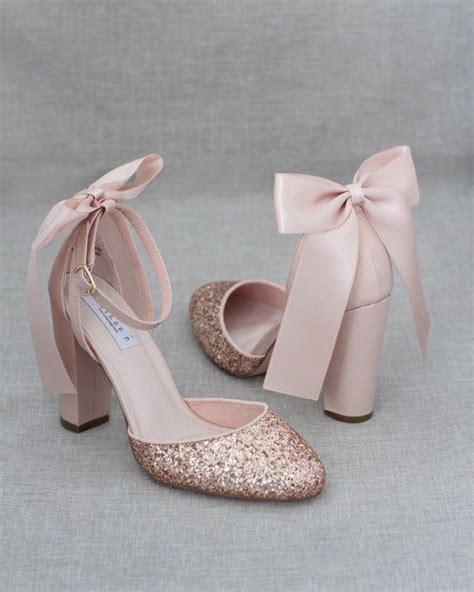 Blush Pink Shoes Low Heel