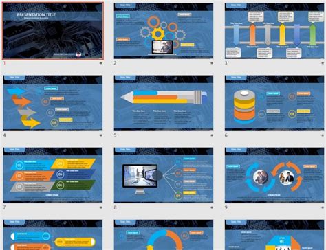 circuit board PowerPoint #74003