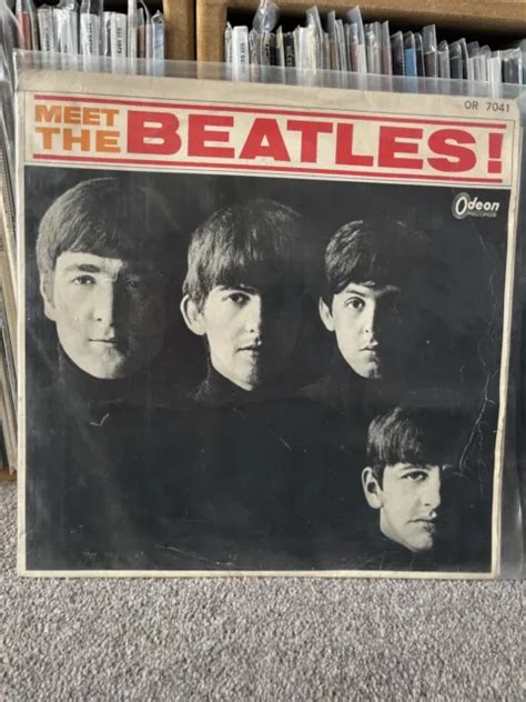 MEET THE BEATLES Japan LP 1st Press 1964 Red Vinyl Odeon OR 7041 19