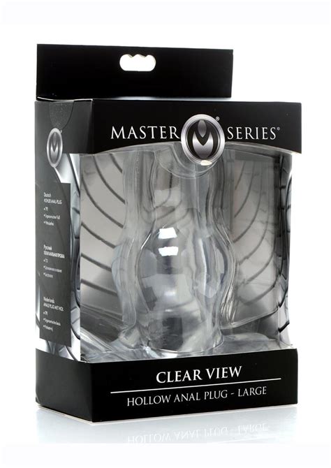 Master Series Clear View Hollow Anal Plug Large TheAdultShop