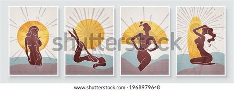Beautiful Nude Woman River Stock Vectors And Vector Art Shutterstock