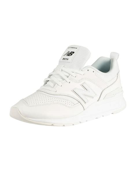 New Balance 997h Leather Trainers In White For Men Lyst