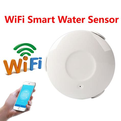 Smart Wifi Water Sensor Flood Leak Detector Alarm App Alert No Hub