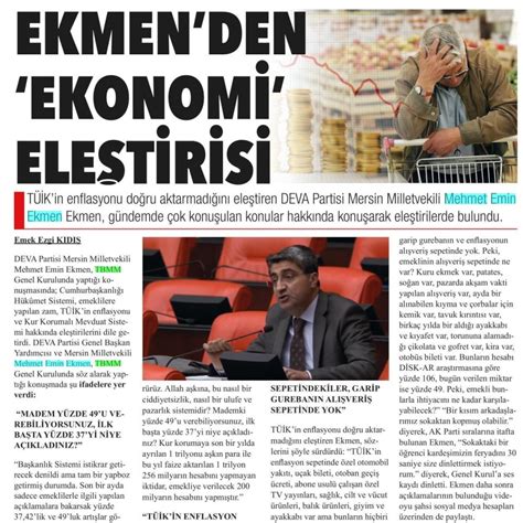 Ekmenden Ekonom Ele T R S