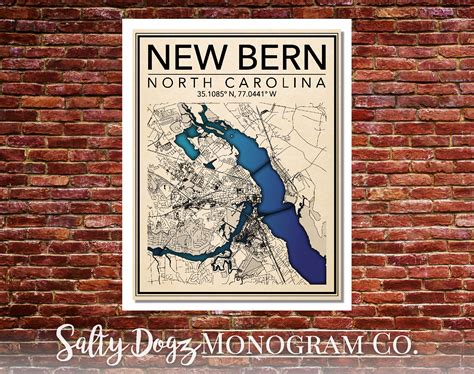 new bern nc map of north carolina 3
