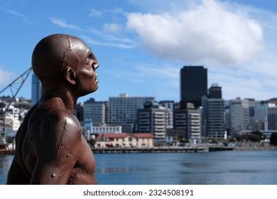 Solace Wind Naked Man Statue Port Stock Photo Shutterstock
