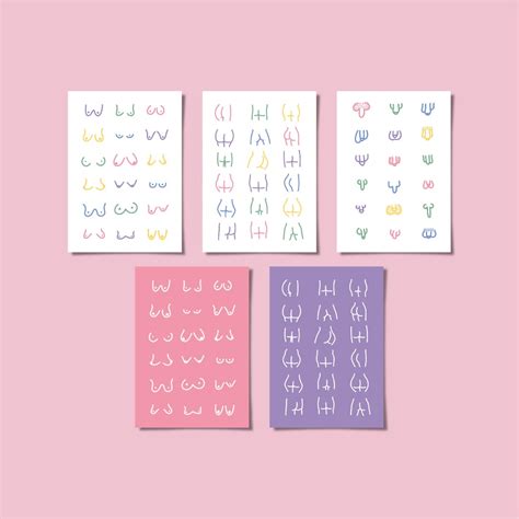 Boobs Bums And Willys Naked Postcard Set Of Available Individually A Etsy UK