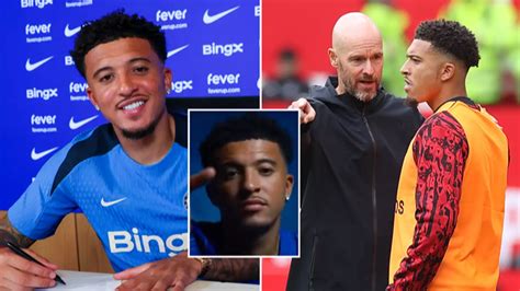 Jadon Sancho Takes Final Swipe At Erik Ten Hag During First Interview