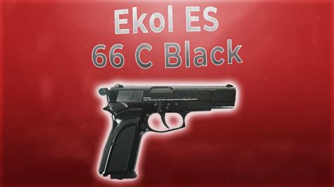 Пневматический пистолет Ekol ES 66 C Black - YouTube