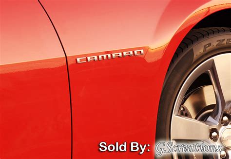 2010 2011 2012 2013 Camaro Genuine Gm Fender Emblem Oem Ss Gscreations