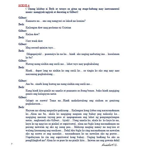 christian drama script titled gumuhong pangako tagalog language