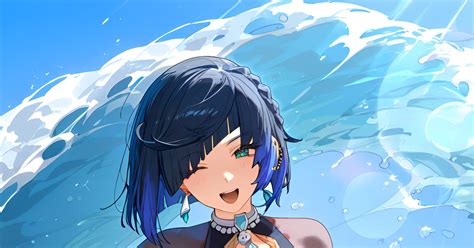 原神 夜蘭 Yelan 💙🌊 Tommyのイラスト Pixiv