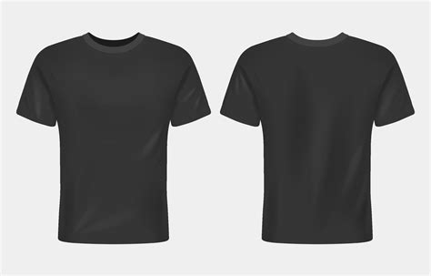 Realistic Crewneck Black TShirt Mockup 14574738 Vector Art at Vecteezy