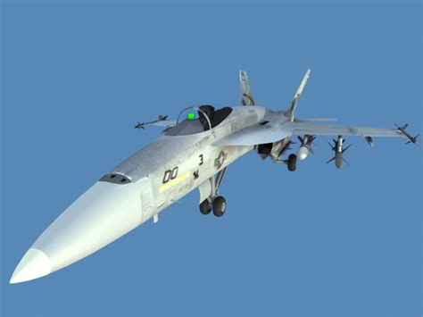Navy Fa18e Fighter 3d Model