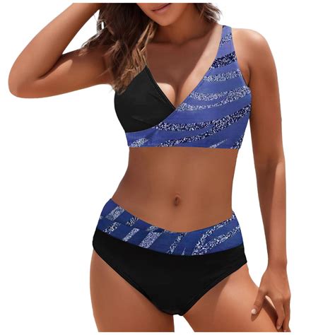 Sngxgn Women Swimsuit Bikini Set High Waisted Wrapped Crisscross Tie Back Mesh Two Piece Bathing