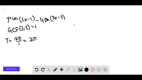 Solved Suppose Y X Is Known To Have The Period 3 Find A Trigonometric