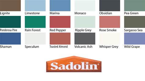 Sadolin Colour Chart