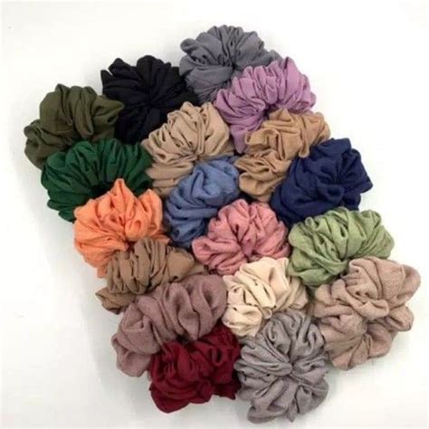 Ikat Rambut Scrunchie Gaya Korea Jumbo Scrunchie Ikat Rambut Cepol