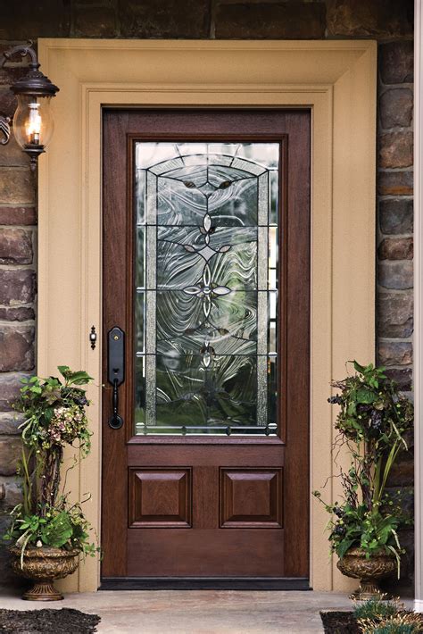 Exterior Fiberglass Front Doors With Glass at Caitlyn Jared blog