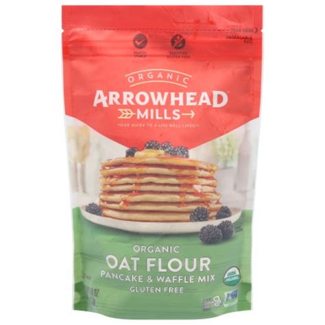 Arrowhead Mills Mix Pancake Waffle Oat Flour 16 Oz Pack Of 6 Case Of