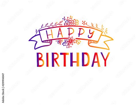 Happy birthday lettering, . Happy Birthday calligraphy vector design ...