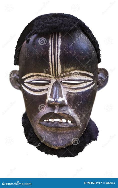 African Tribal Mask From Dan People Stock Image Image Of Ceremonial