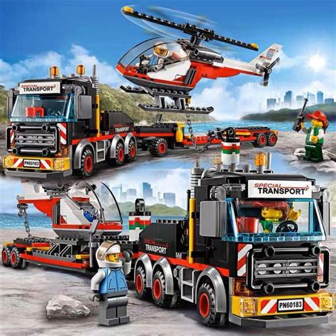 Lego City Series Heavy Helicopter Transporter 60183 Children's ...