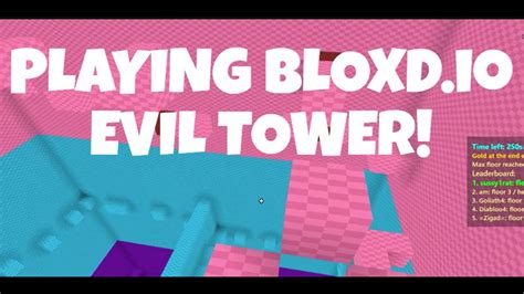 Playing EVIL TOWER In BLOXD IO YouTube