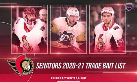 ottawa senators   trade bait list  hockey writers ottawa