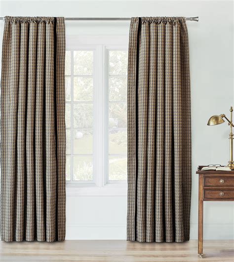 Powell Houndstooth Curtain Panel Eastern Accents