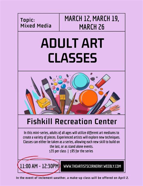 Adult Art Classes (Fishkill) - Mixed Media, Fishkill Recreation, 12