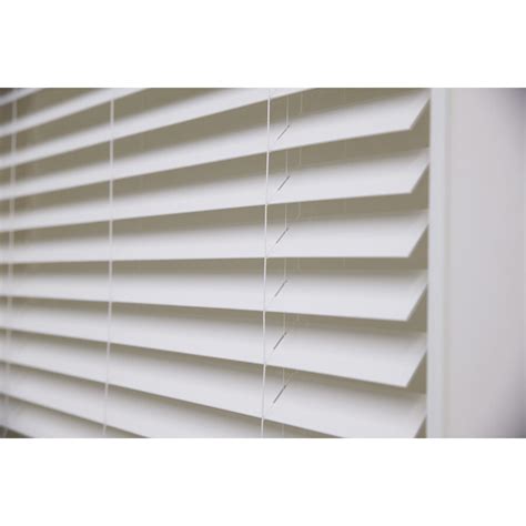 Allen Roth 25 In Cordless White Faux Wood Blinds Common 39 In