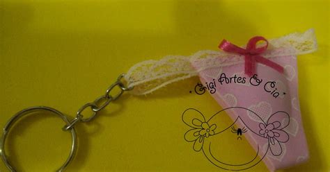 Gigi Artes Cia Chaveiro Calcinha Para Ch De Lingerie