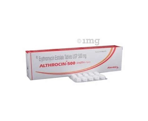 Althrocin 500mg Tablet At Rs 1005 Box Erythrocin In Nagpur ID