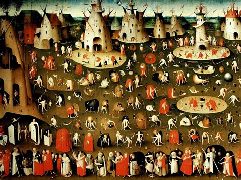 Wheres Waldo In A Painting By Hieronymus Bosch Stable Diffusion