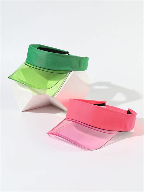 2pcs Transparent Visor Hat | Visor hats, Hats, Visor